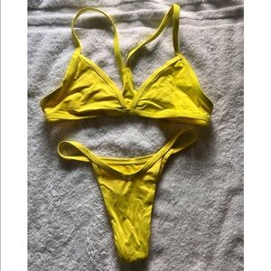 FRANKIES bikini set- neon yellow